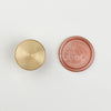 Plain Round Wax Stamp with Wooden Handle