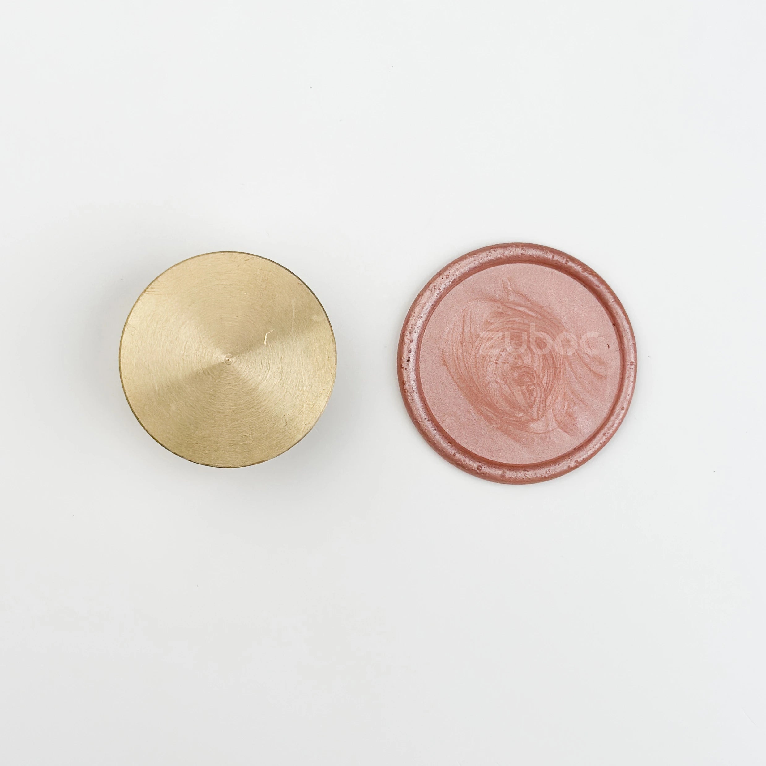 Plain Wax Stamp with Wooden Handle