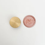Plain Round Wax Stamp with Wooden Handle