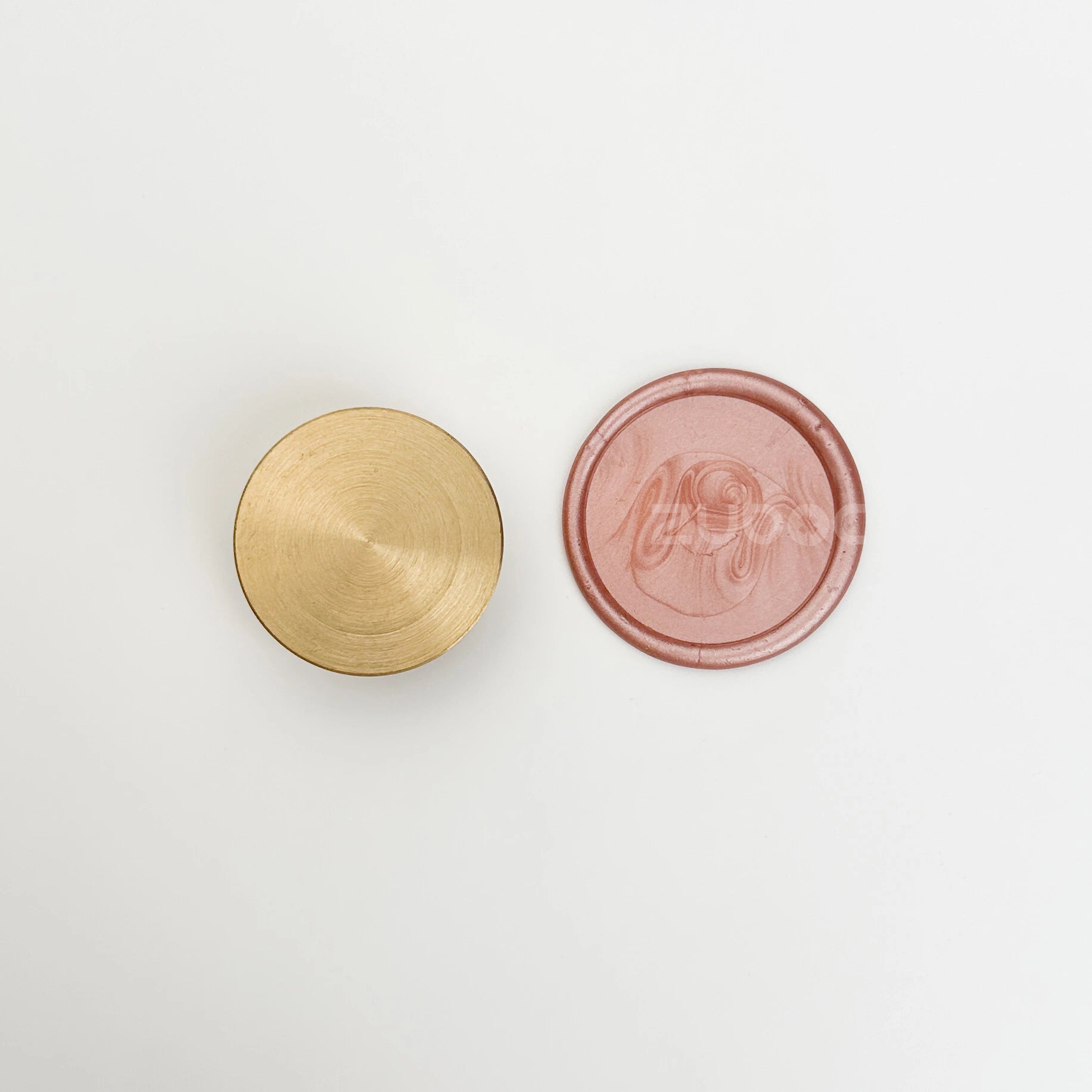 Plain Wax Stamp with Wooden Handle