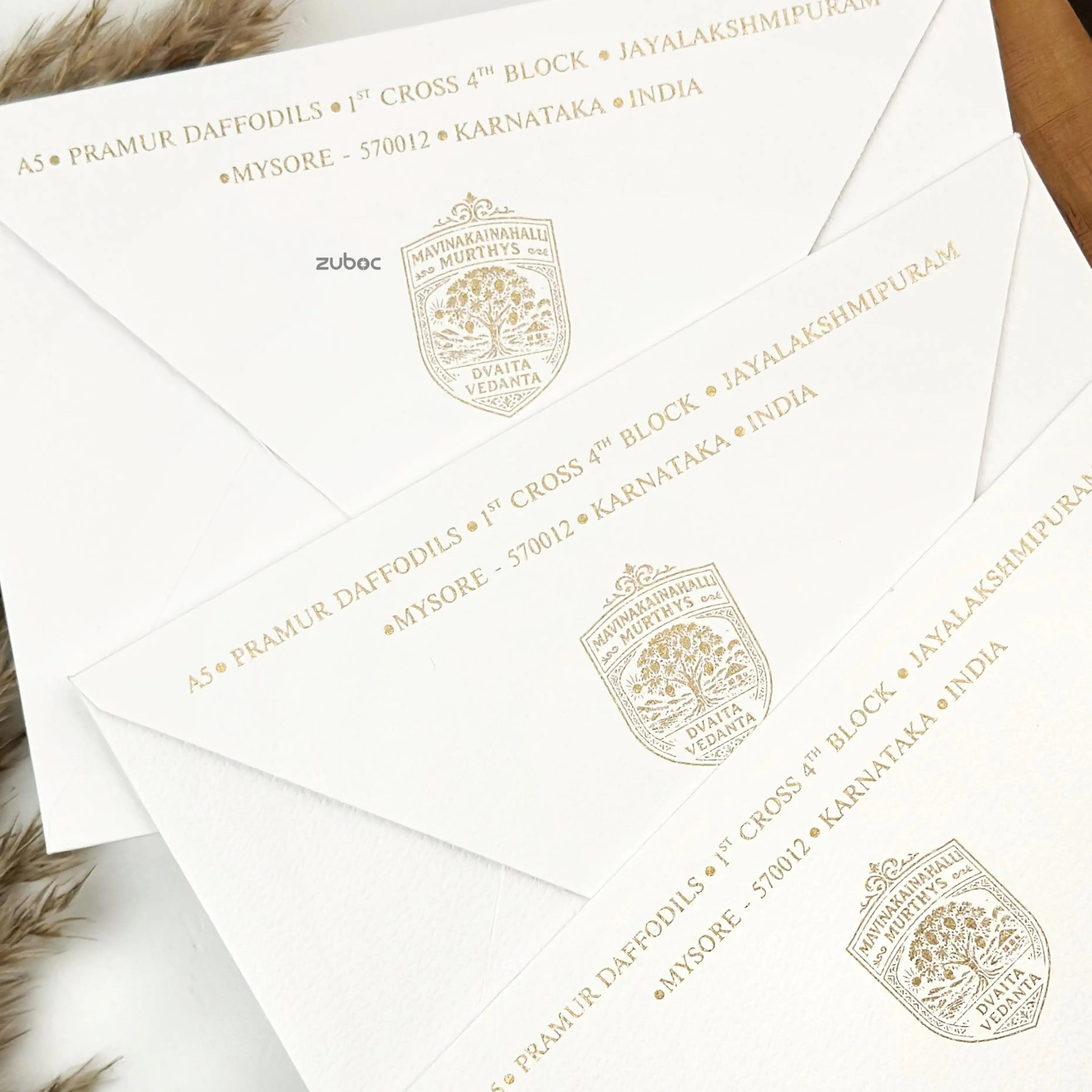 Ivory envelope combo set of 50 for elegant wedding invitations