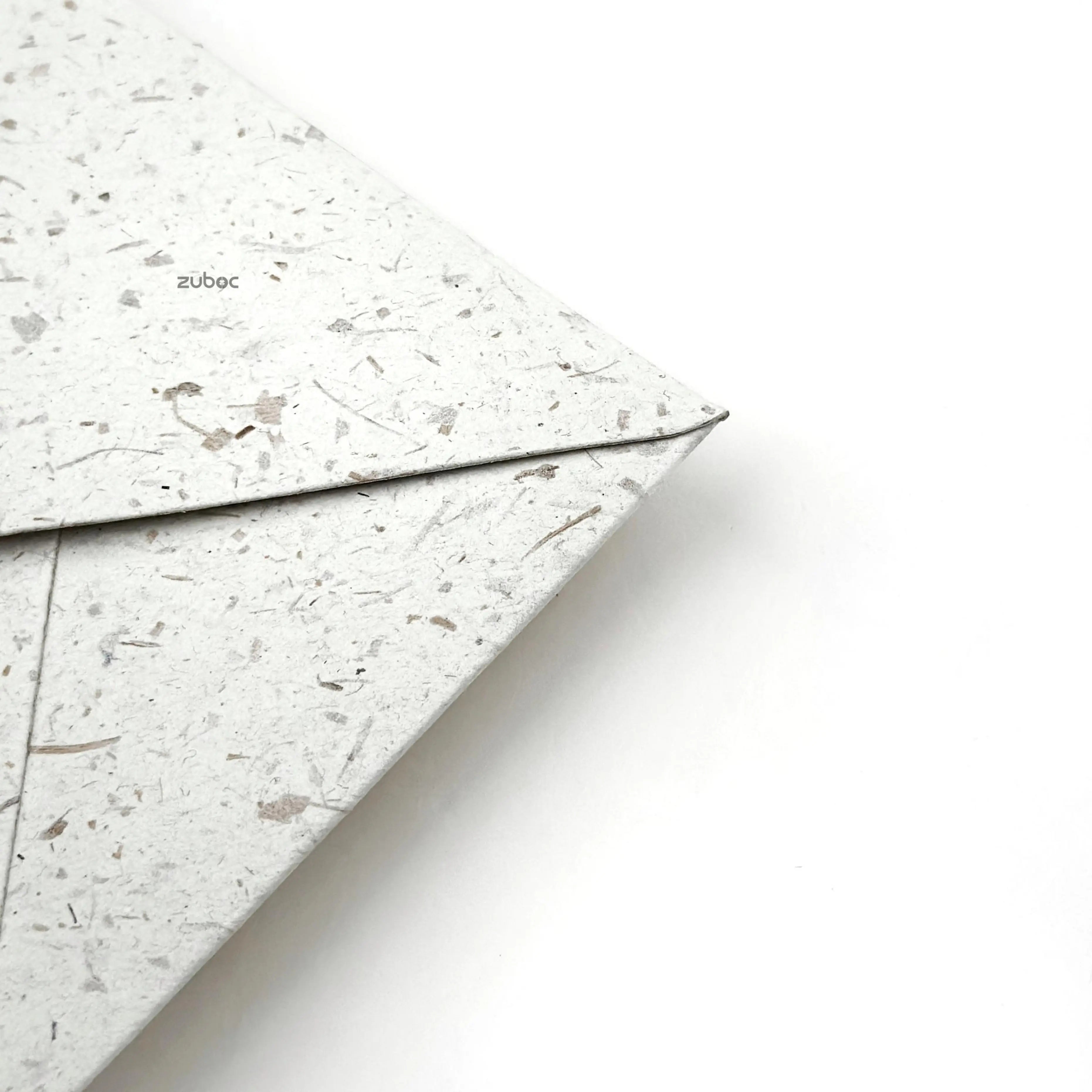 Light gray C6 envelope close-up detail shot for art projects