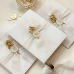 Vintage Blooms Wedding Invitation Suites (Set of 50)