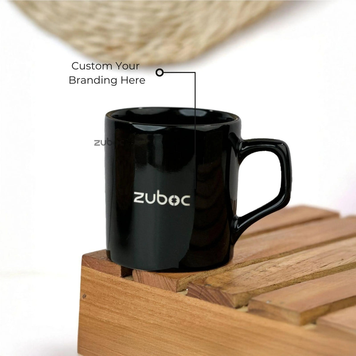 Custom Logo Coffee Mug /for Corporate Gifting-Black