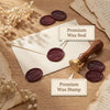 Custom Oval Wax Stamp with Wooden Handle