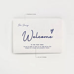 Custom Print Welcome Card and Envelope Combo ( Set of 50 )
