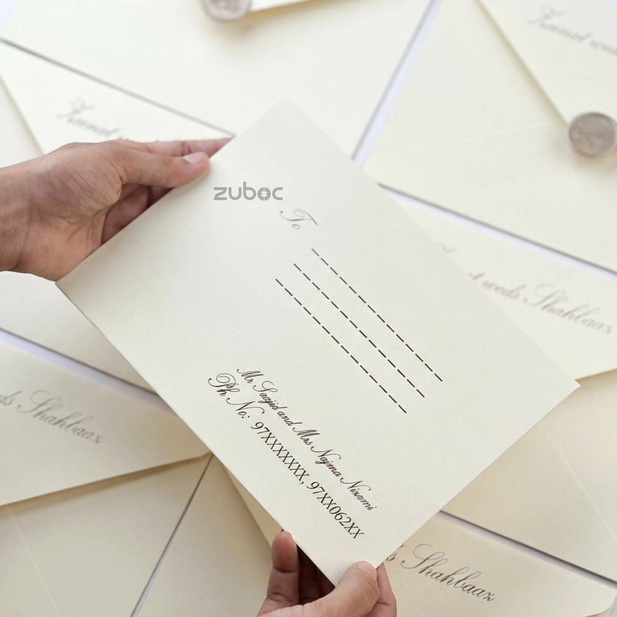 The Classic Elegance Wedding / Corporate Envelopes (Set of 50)