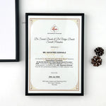 Personalised Company Certificate Frame