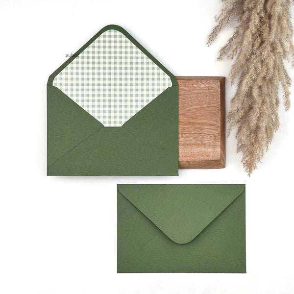 Customised STD envelope with liner set of 50 for premium wedding invitations
