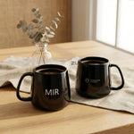 Personalised  Ceramic Coffee Mug With Custom Name for Corporates- Black