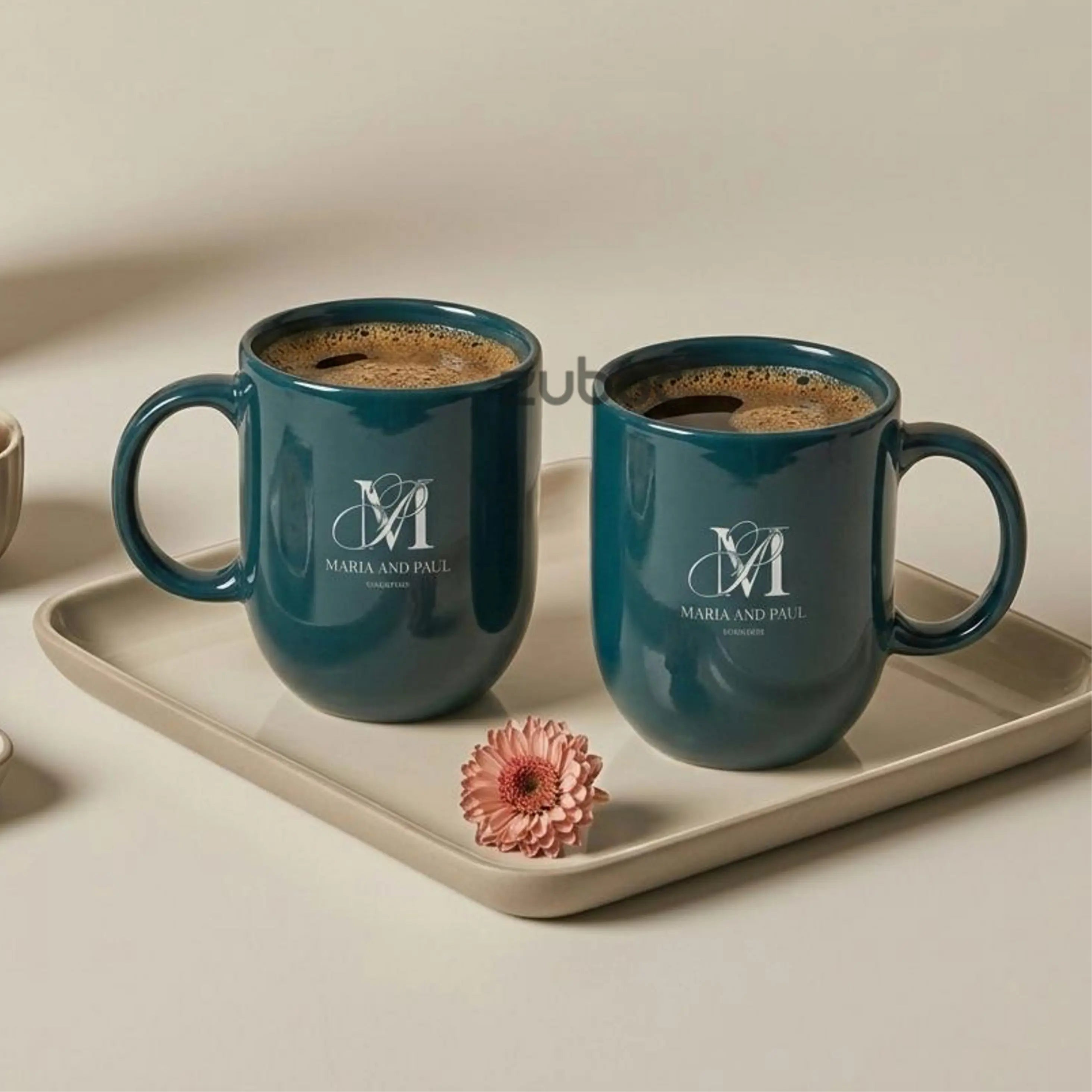 White mug for scrapbooking