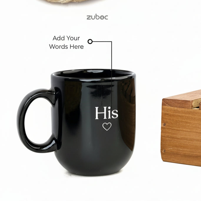 Personalized couple mug for coffee lovers, perfect for anniversary gifts