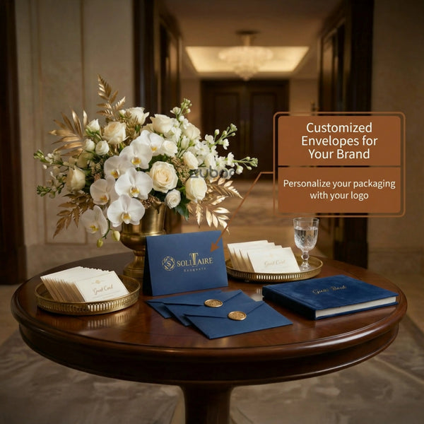 Customized Envelopes & Customized  Wax Seals (Set of 100)