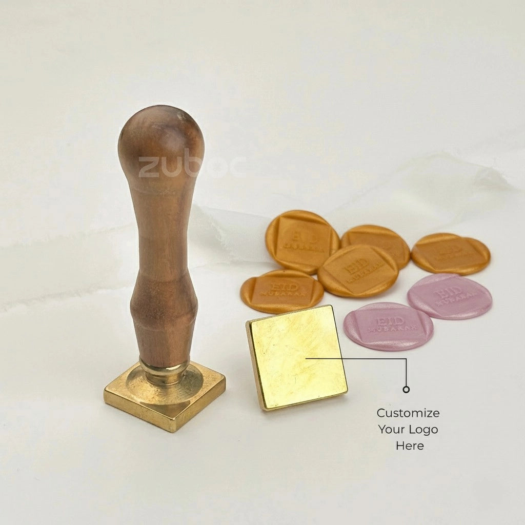Personalised Square Wax Stamp and Wax Seals