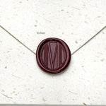 Custom Oval Wax Stamp with Wooden Handle