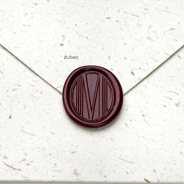 Custom Oval Wax Stamp with Wooden Handle