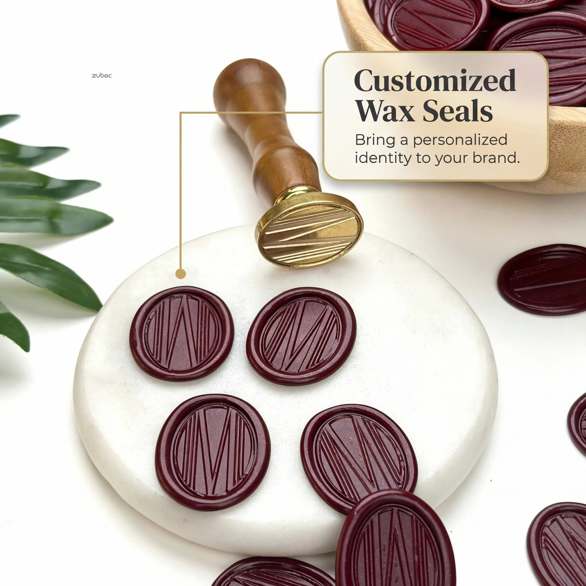 Personalised Oval Wax Stamp + Wax Seals
