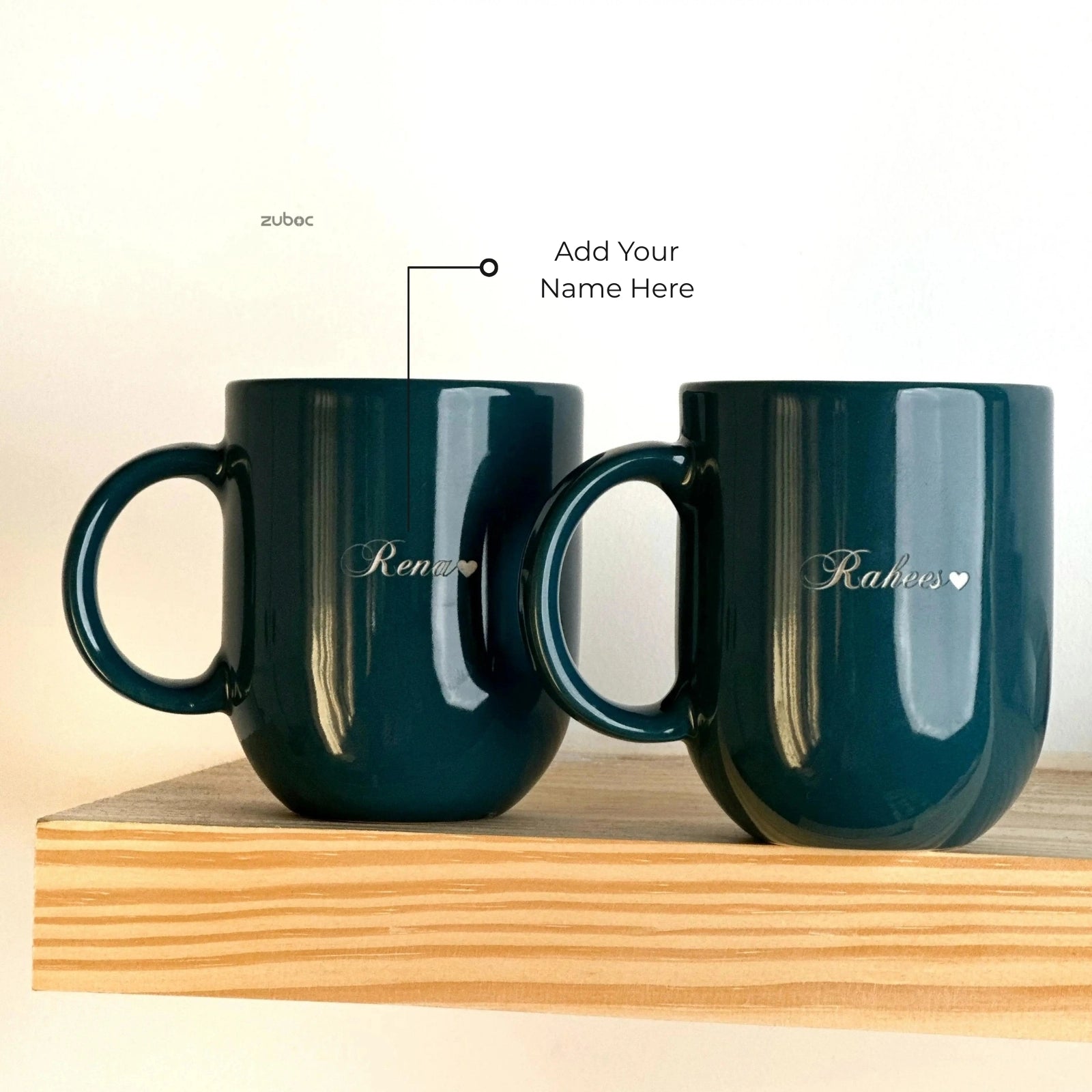 White mug for handmade cards