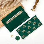 Green Lotus Money / Shagun Envelope (Set Of 5)