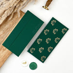 Green Lotus Money / Shagun Envelope (Set Of 5)