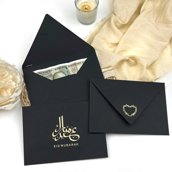 Eid Special Gold Foil Envelope (Set of 5)