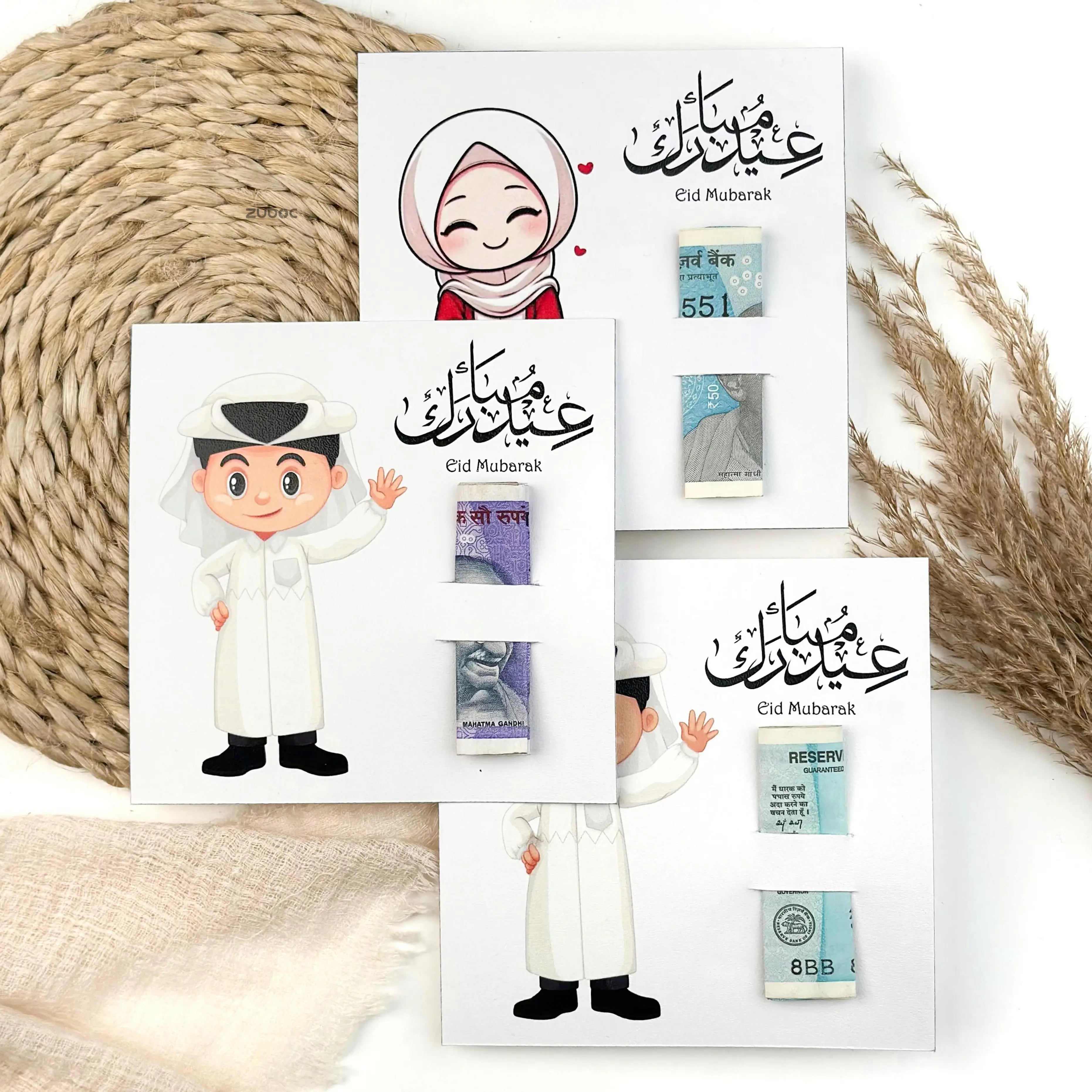 Zuboc Eidi Envelope With Insert for Kids (Set of 4)