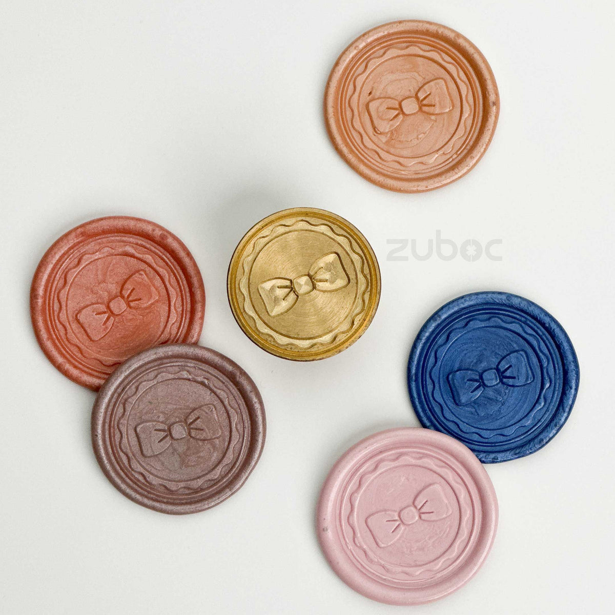 Bow Wax Stamp with Wooden Handle