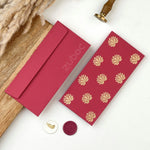 Emerald Lotus Money / Shagun Envelope (Set of 5)