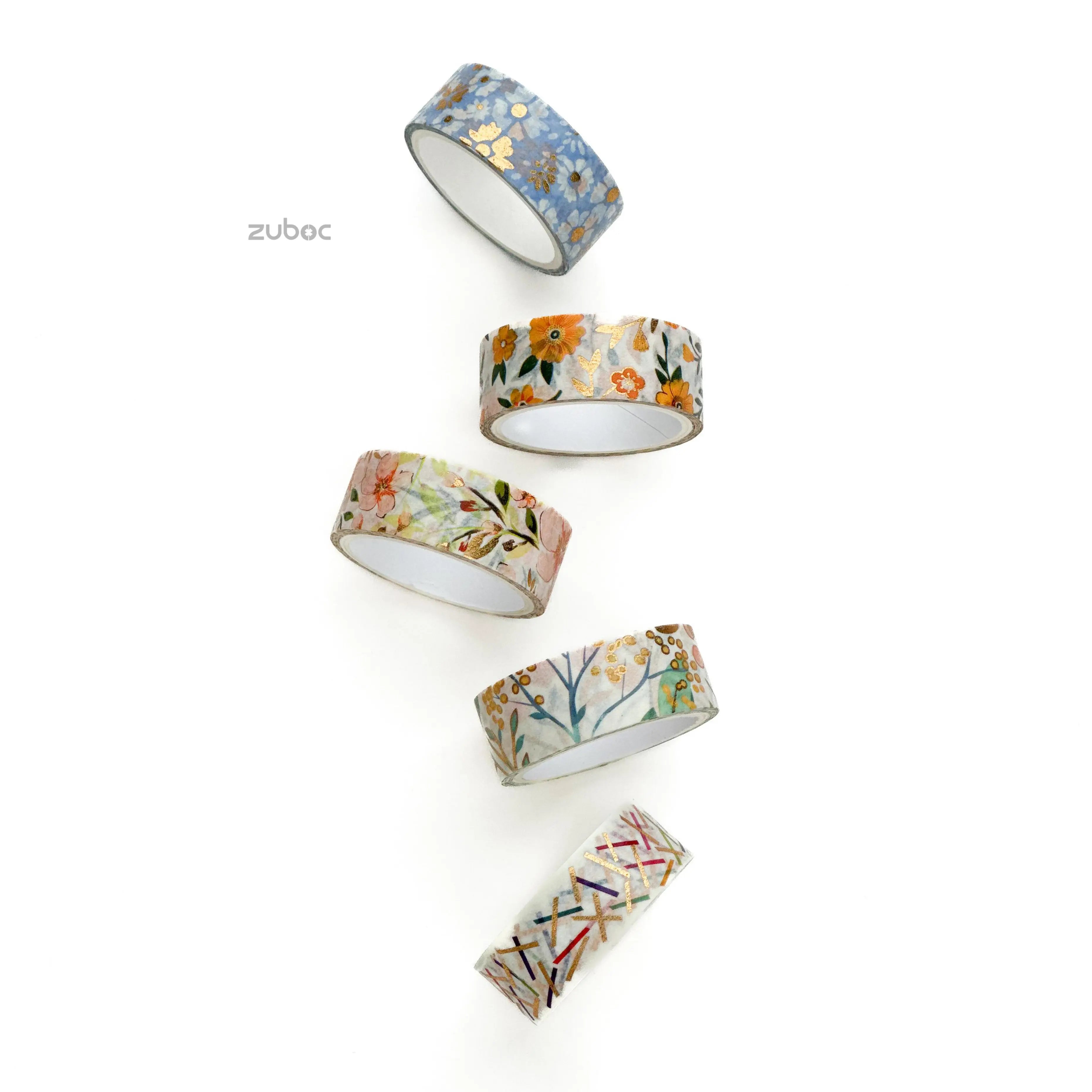 Pastel Botanical Washi Tape (Set of 5)