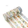 Pastel Botanical Washi Tape (Set of 5)
