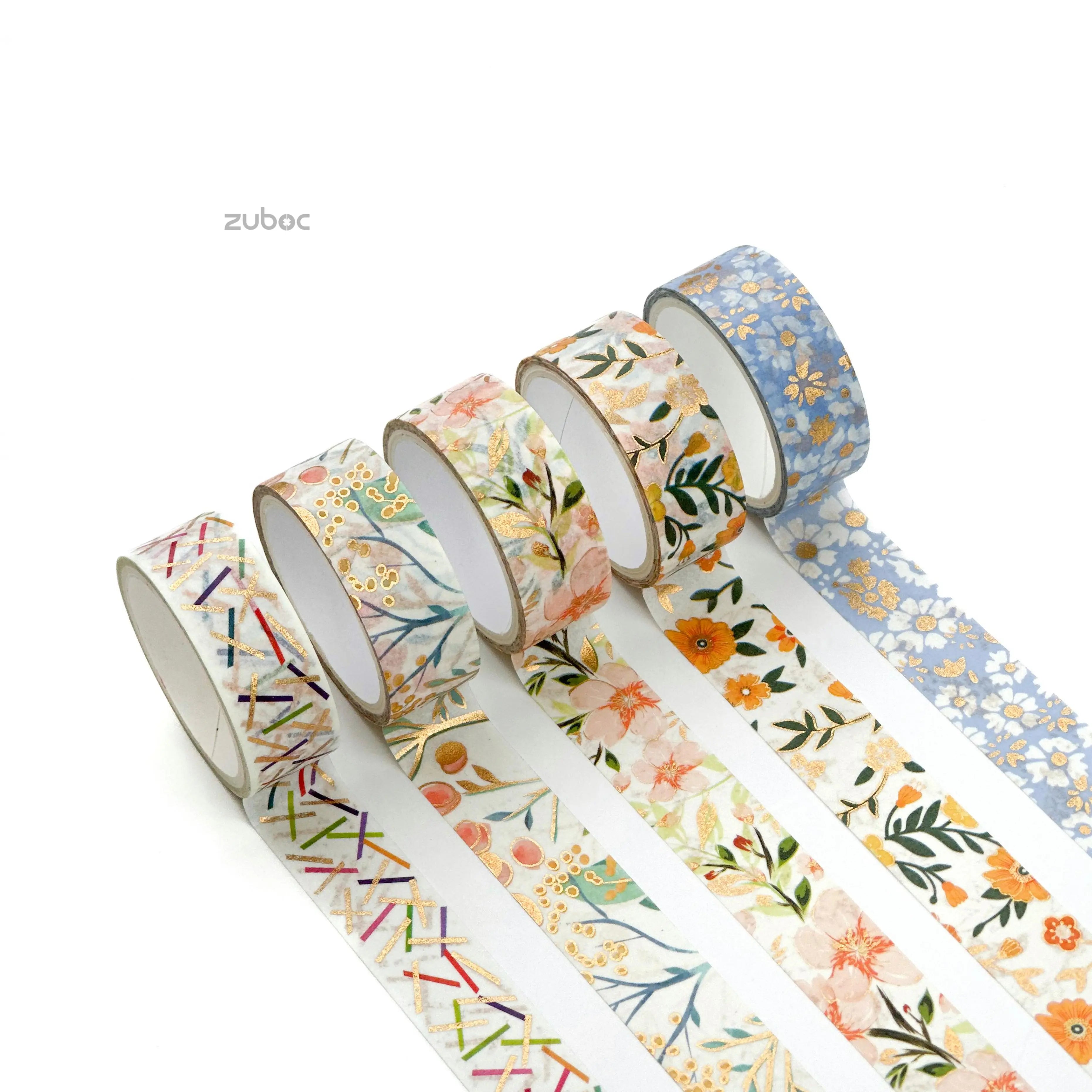 Pastel Botanical Washi Tape (Set of 5)