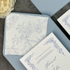 The Floral Cascade Wedding Invitation Suites (Set of 50)