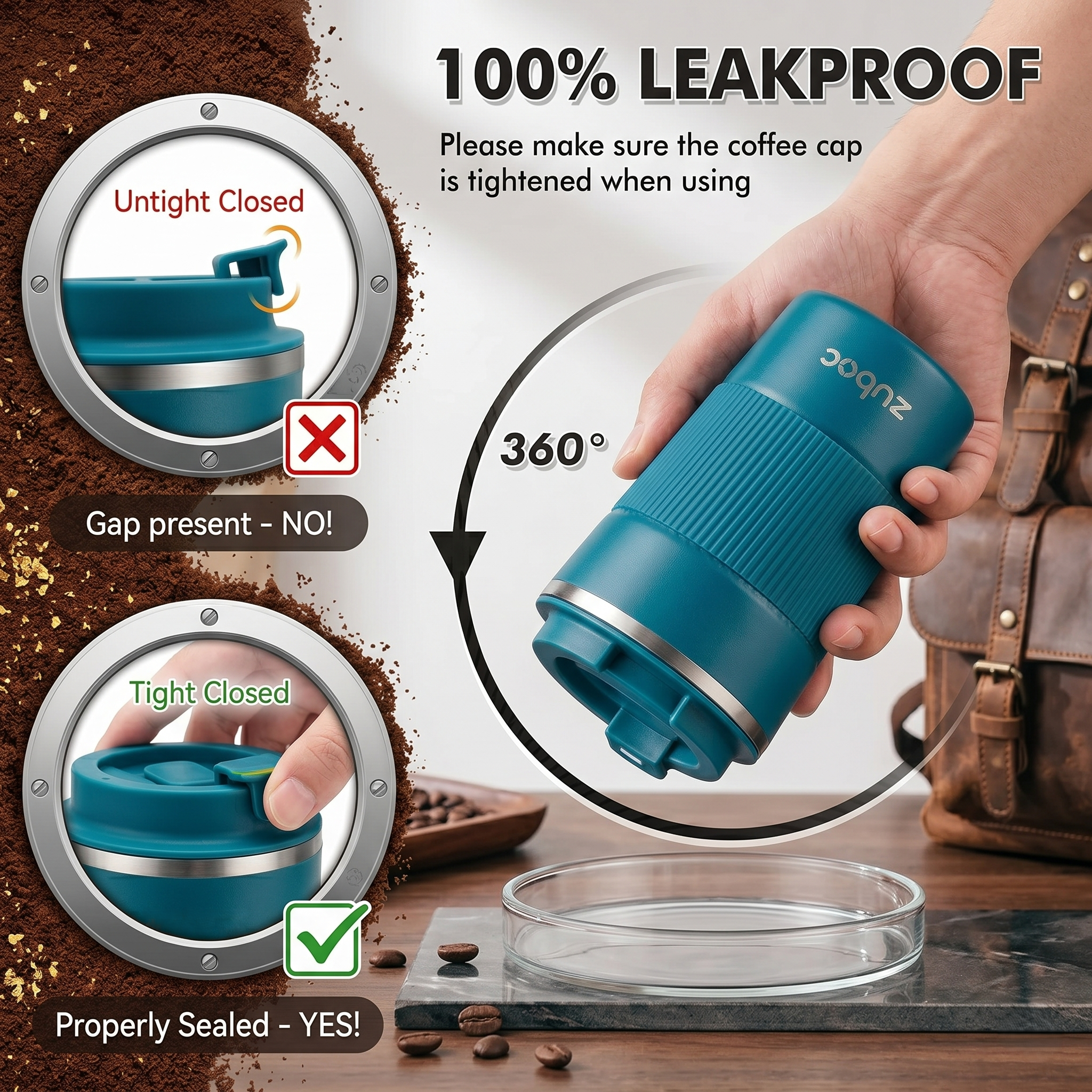 Zuboc Customized Coffee Travel Mug - Vaccum Flask
