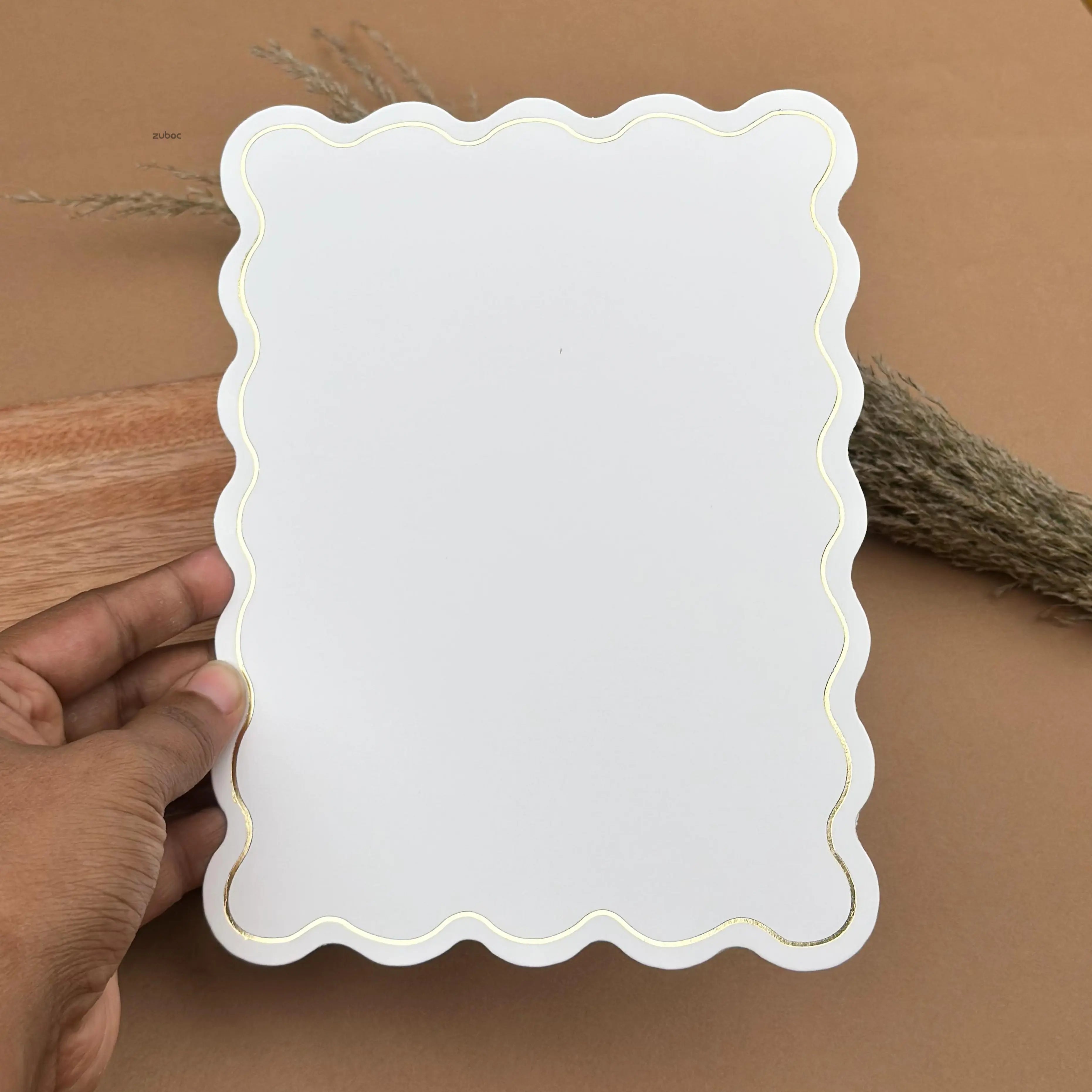 Gold Foiled Wave Insert (set of 5)