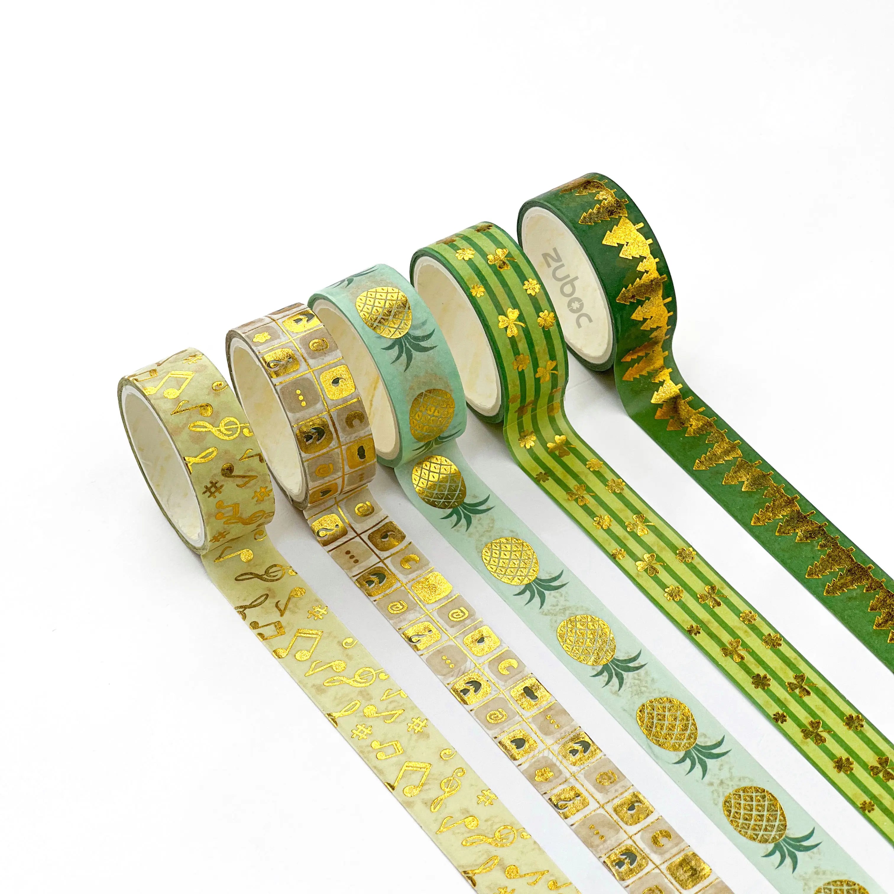Golden Nature Washi Tape - Set of 5