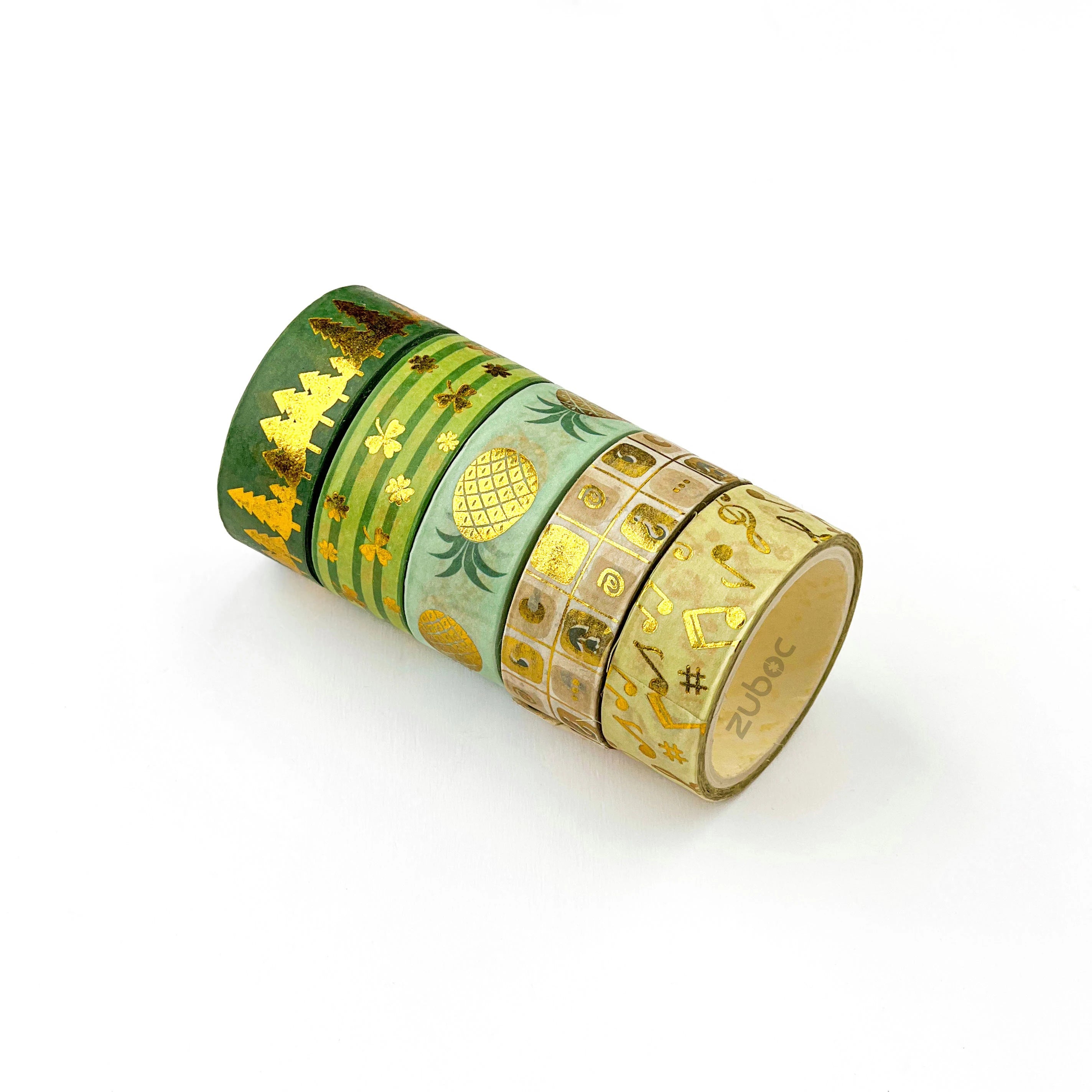 Golden Nature Washi Tape - Set of 5