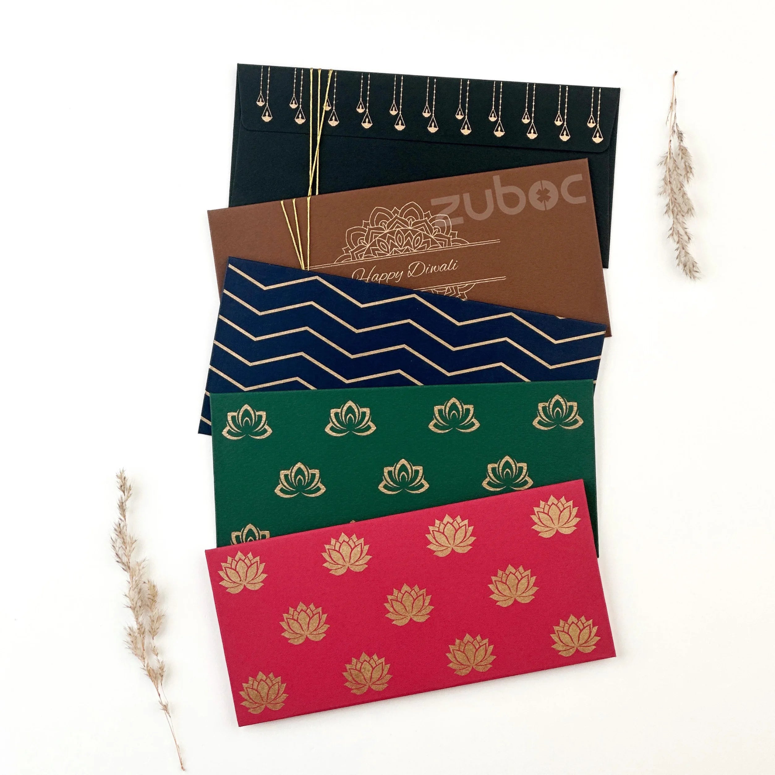 Golden Money / Shagun Diwali Envelope Set (Set of 5)