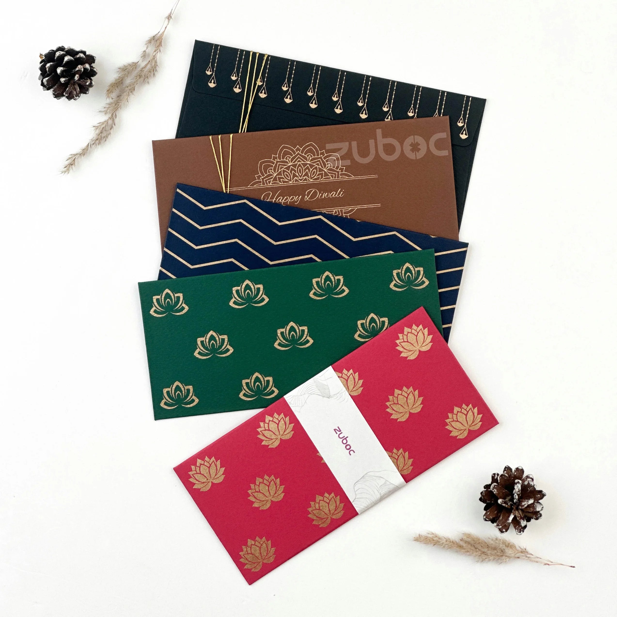 Golden Money / Shagun Diwali Envelope Set (Set of 5)