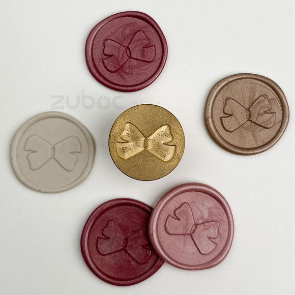 Hair Bow Wax Stamp with Wooden Handle