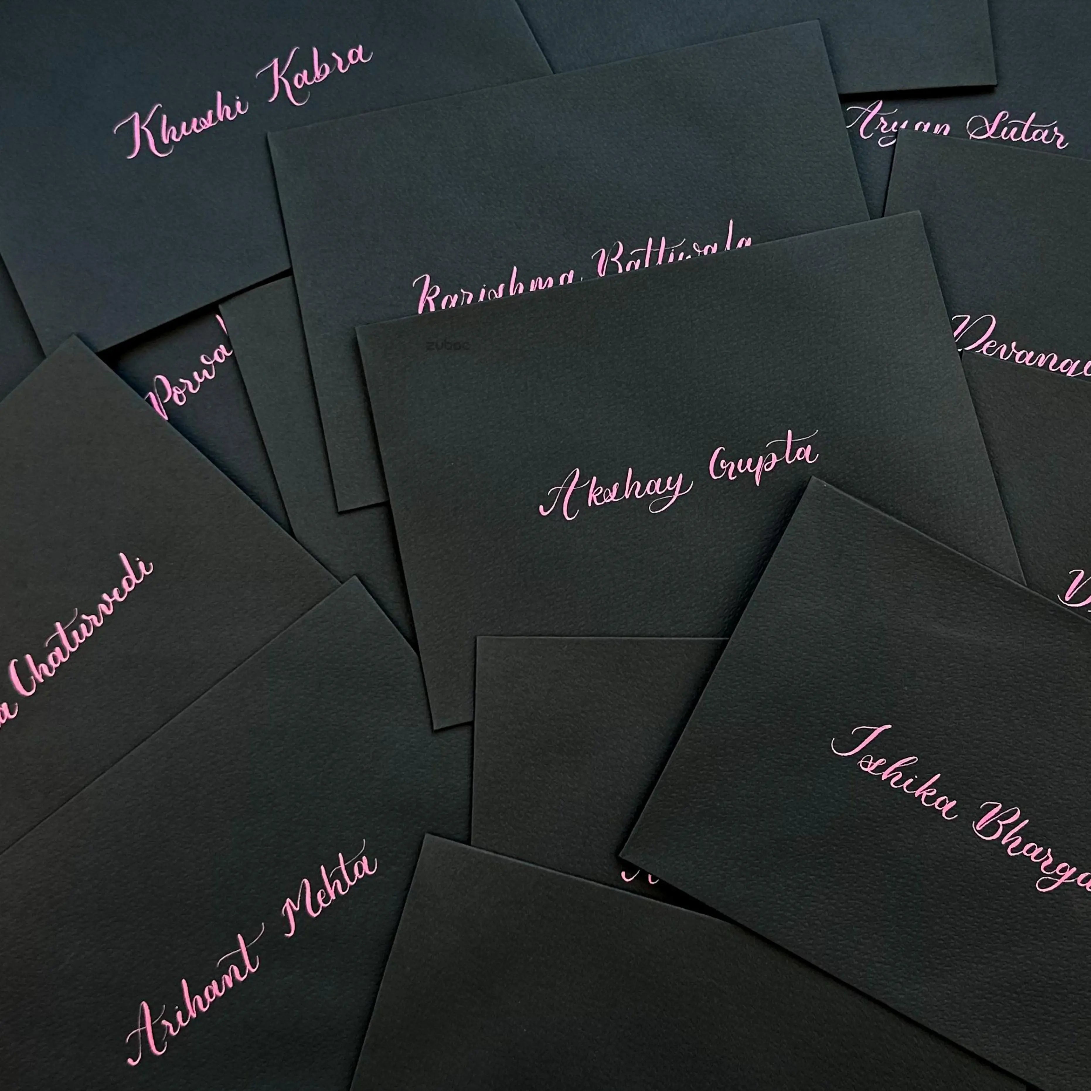 Midnight Ink Handwritten Envelope (Set of 10)