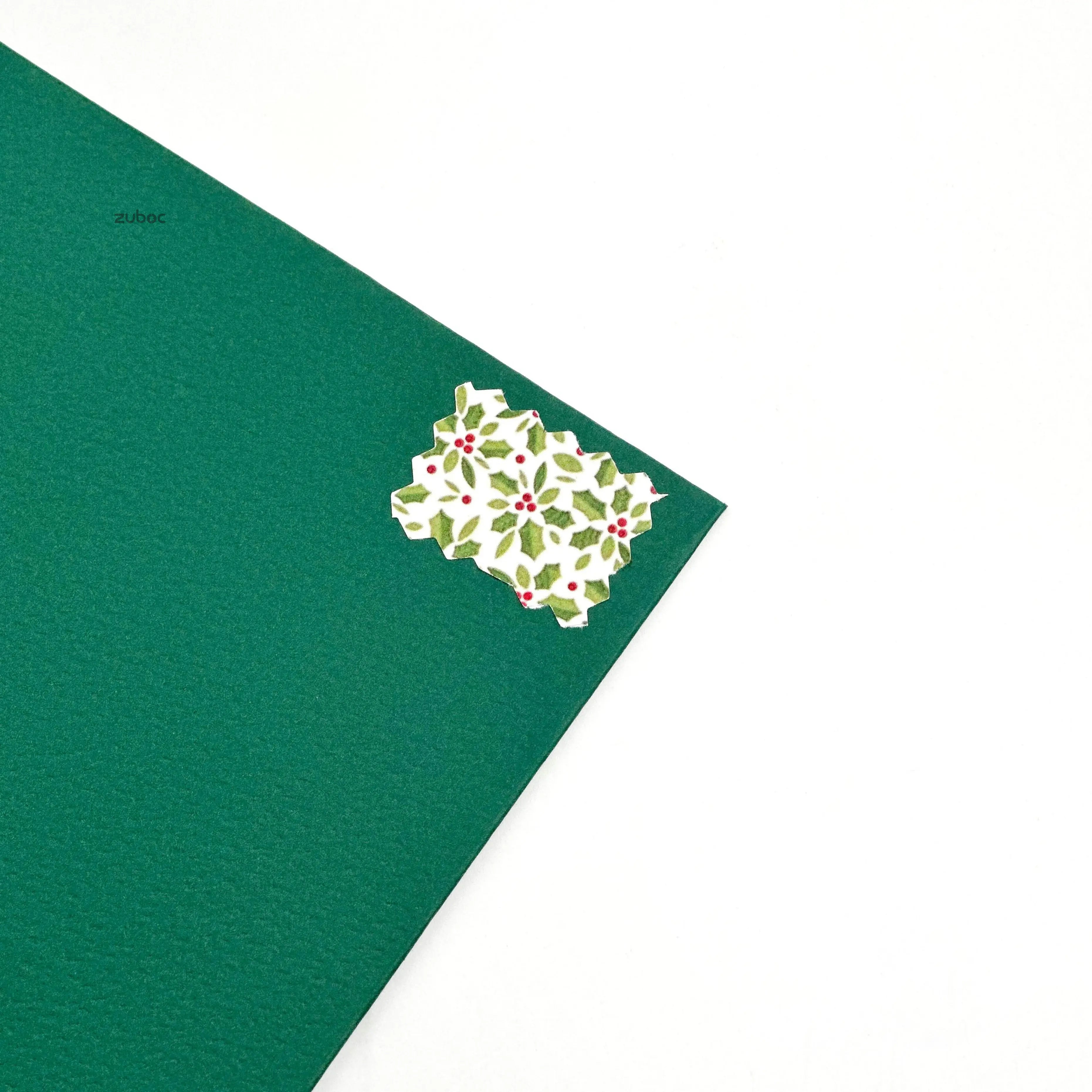 Handwritten Green Winter New Year Card