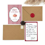 Handwritten Merry & Joy New Year Card