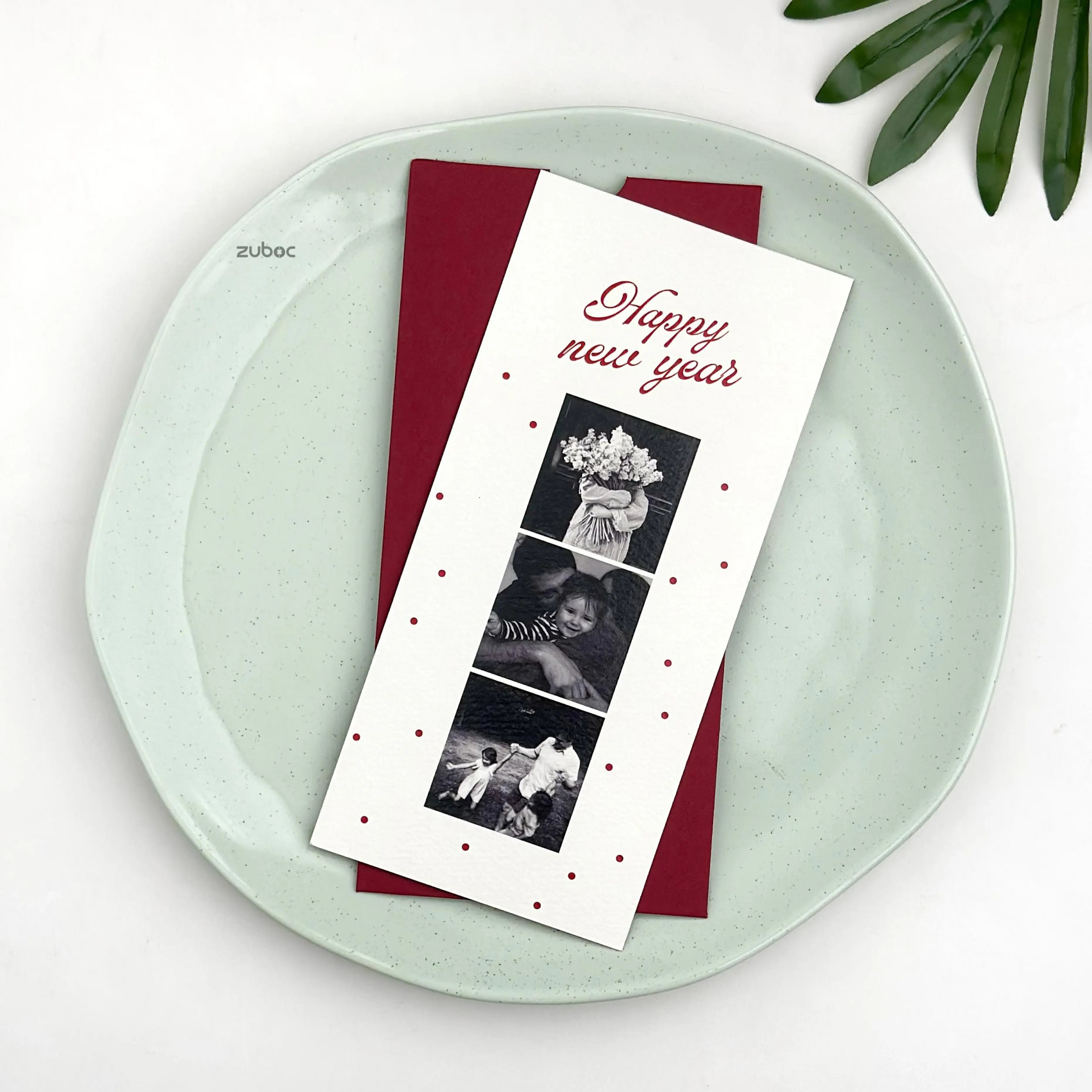 Handwritten Red Dawn New Year Card