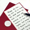 Handwritten Red Dawn New Year Card