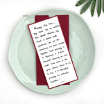 Handwritten Red Dawn New Year Card