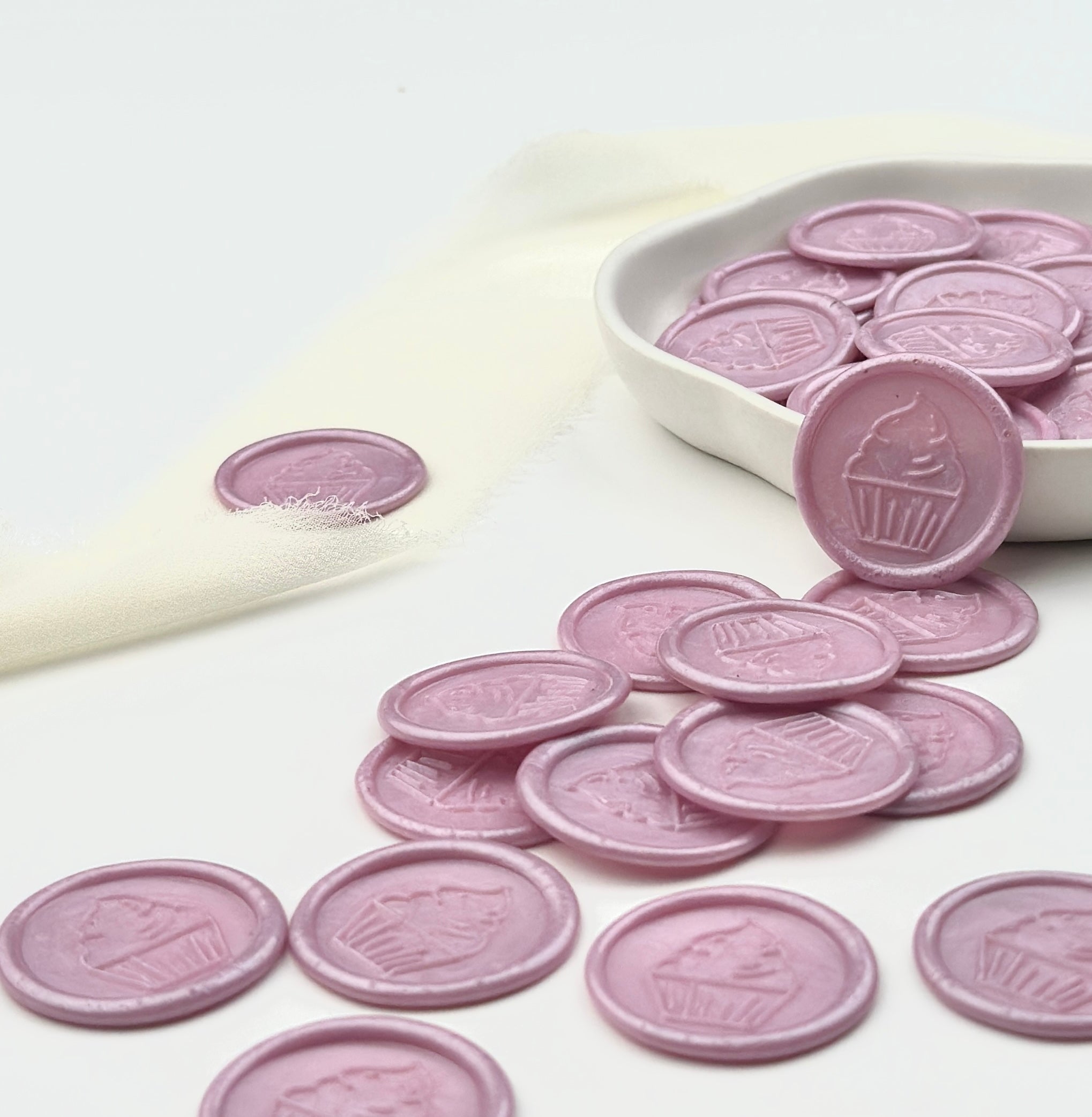 Cupcake Wax Seal - Lilac (Set Of 5)