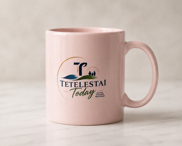 Printed Pastel Colors Ceramic Mug