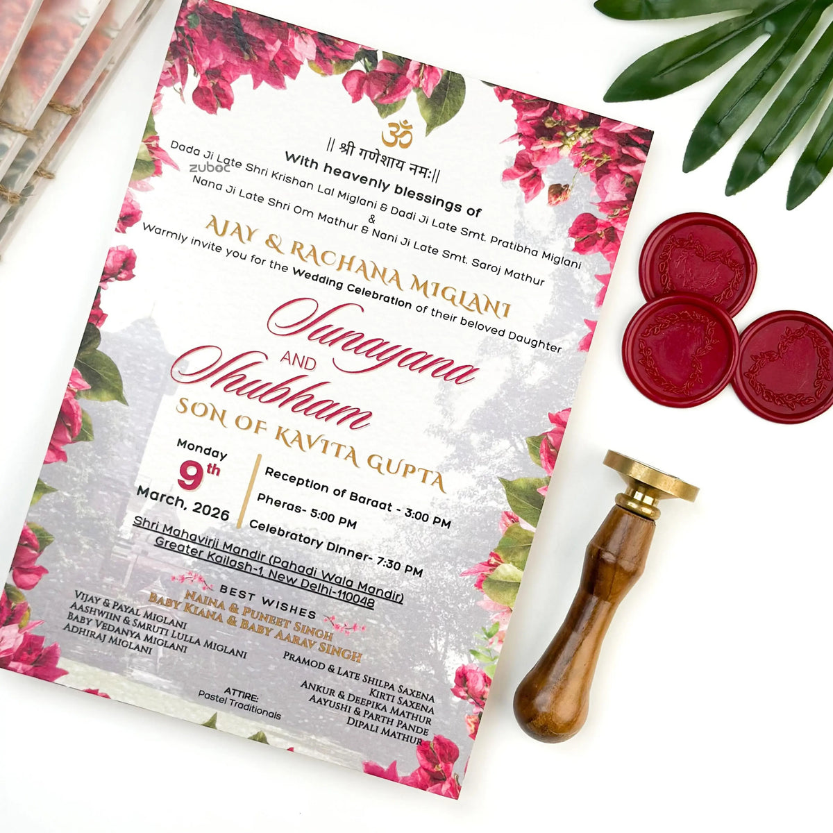 Wedding Rituals Invitation Cards (Set of 50)