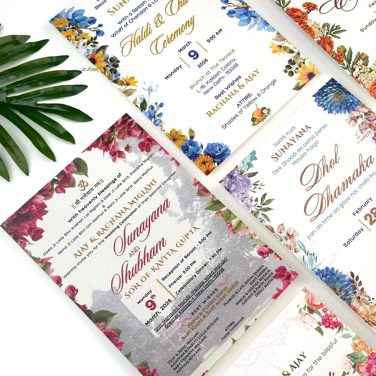 Wedding Rituals Invitation Cards (Set of 50)