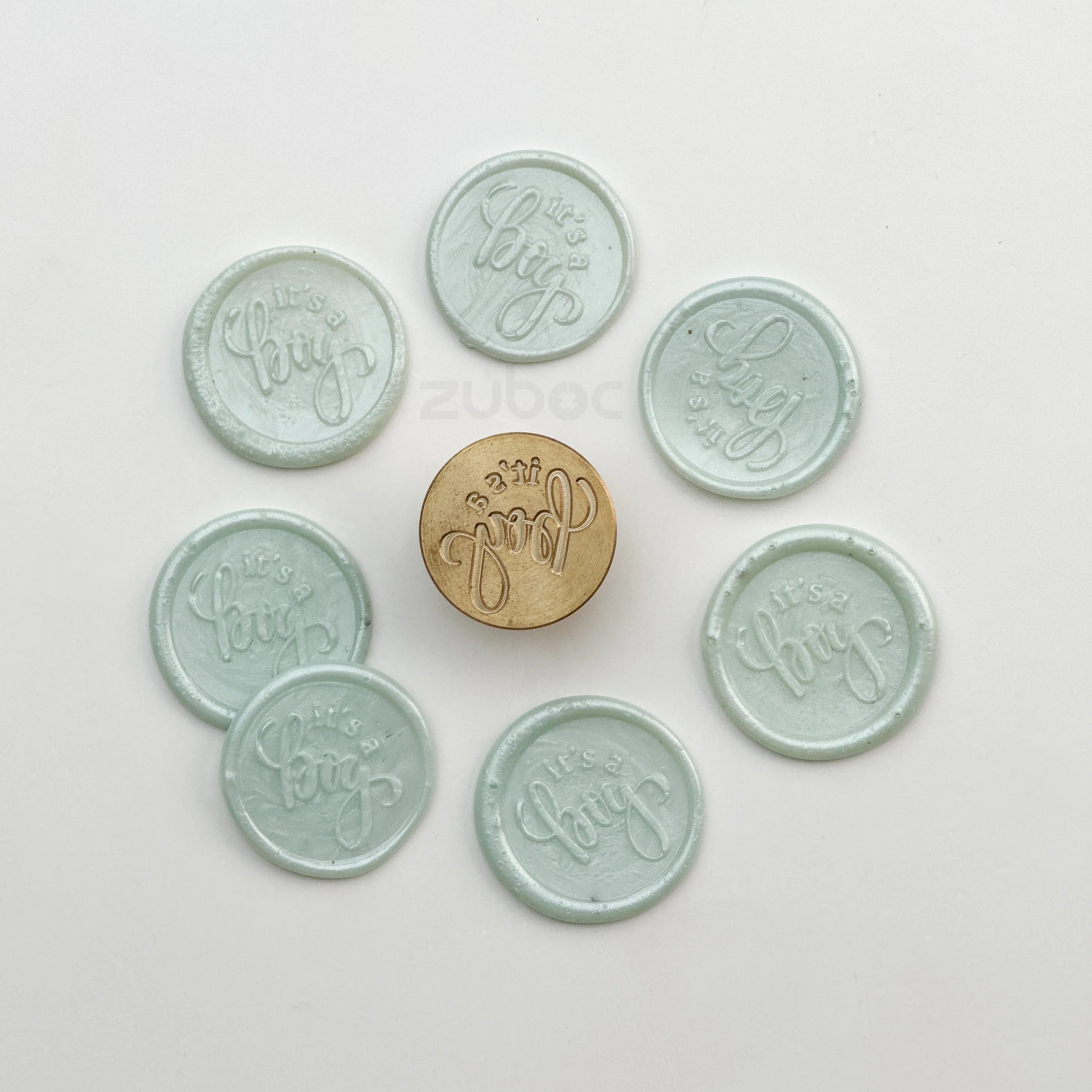 It's a Boy Wax Stamp Head Only
